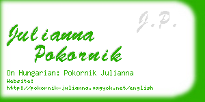 julianna pokornik business card